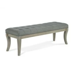 Adina Rectangular Tufted Bench Taupe - Dorel Living