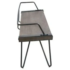 Stefani Industrial Bench - Antique Metal - LumiSource