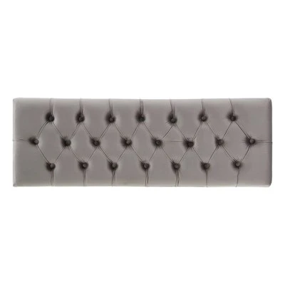 Hewett Velvet Tufted Metal Bench - Inspire Q Black 5 Hewett Velvet Tufted Metal Bench - Inspire Q Black - Image 3