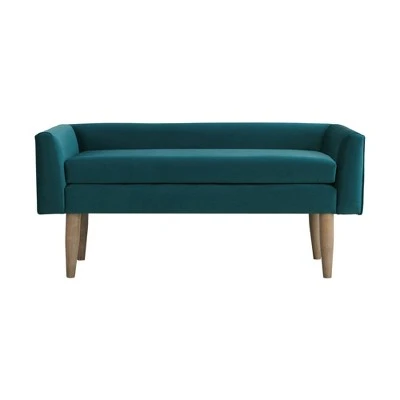 Bella Upholstered Bench - Picket House Furnishings Turquoise Blue 15 Bella Upholstered Bench - Picket House Furnishings Turquoise Blue - Image 13
