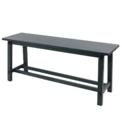 Kyoto Wooden Bench Antique Navy - Decor Therapy