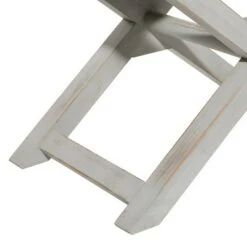 Woven Faux Leather Stool - Olivia & May Black -Ottomans Official Shop unnamed file 255