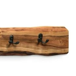 48" Hairpin Live Edge Wood Bench with Coat Hook Set Natural - Alaterre Furniture -Ottomans Official Shop unnamed file 2578