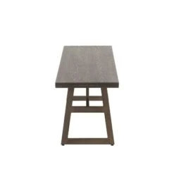 Geo Industrial Bench Antique Espresso Brown - Lumisource