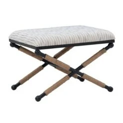 Ashburn Campaign Accent Stool - Linon Buff Beige -Ottomans Official Shop unnamed file 26