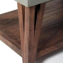 Brookside Entryway Bench Concrete Coated Top and Wood Light Gray/Brown - Alaterre Furniture -Ottomans Official Shop unnamed file 2603