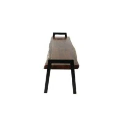 Olivia & May Natural Wooden Bench Brown - Olivia & May -Ottomans Official Shop unnamed file 2633