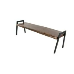 Olivia & May Natural Wooden Bench Brown - Olivia & May -Ottomans Official Shop unnamed file 2634