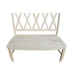 Double X - Back Bench - Unfinished - International Concepts -Ottomans Official Shop unnamed file 2765