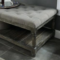 Arianna Tufted Bench Gray - HOMES: Inside + Out -Ottomans Official Shop unnamed file 2784