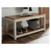 Alaterre Furniture Savannah Bench Ivory with Natural Wood Top - Bolton Furniture -Ottomans Official Shop unnamed file 2849