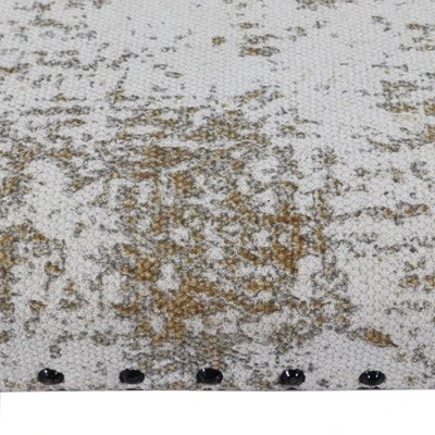 Decor Therapy Rosanna Upholstered Wooden Bench Cream - Décor Therapy 3 Decor Therapy Rosanna Upholstered Wooden Bench Cream - Décor Therapy - Image 2