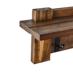 Alaterre Furniture Durango Industrial Wood Coat Hook Shelf and Bench Set Dark Brown - Alaterre -Ottomans Official Shop unnamed file 2901