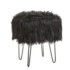 Miranda Faux Fur Stool - Buylateral Black 9 Miranda Faux Fur Stool - Buylateral Black -Ottomans Official Shop unnamed file 293