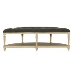 Covil Demilune Bench Charcoal - Powell Company