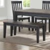 18.5" Raven Noir Bench Black/Distressed Gray - Steve Silver Co. -Ottomans Official Shop unnamed file 2947
