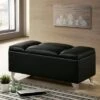 Huntington Upholstered Bench Black/Chrome - miBasics -Ottomans Official Shop unnamed file 2951