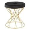 Jasmine Contemporary Vanity Stool - LumiSource Pink