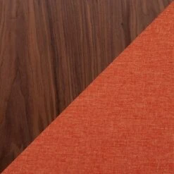 42" Folia Bench Polyester/Wood Walnut/Orange - LumiSource -Ottomans Official Shop unnamed file 2985