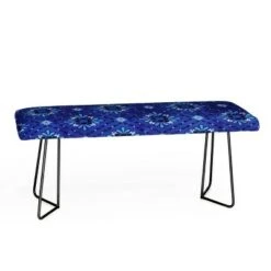Schatzi Brown Boho Tile Bench - Deny Designs Gold/blue -Ottomans Official Shop unnamed file 2999