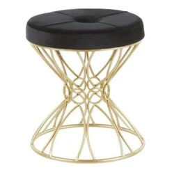 Jasmine Contemporary Vanity Stool - LumiSource Pink -Ottomans Official Shop unnamed file 300