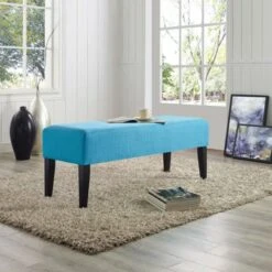 Connect Upholstered Fabric Bench - Modway Stripe