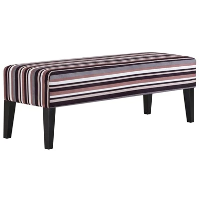 Connect Upholstered Fabric Bench - Modway Stripe 7 Connect Upholstered Fabric Bench - Modway Stripe - Image 5