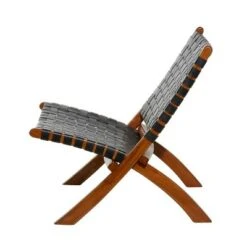 Contemporary Wood Folding Chair - Olivia & May Brown -Ottomans Official Shop unnamed file 3065