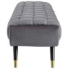 Adept Upholstered Velvet Bench Gray - Modway