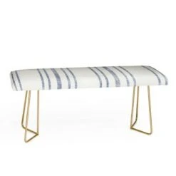 Holli Zollinger Aegean Multi Striped Bench - Deny Designs Blue/black -Ottomans Official Shop unnamed file 3079