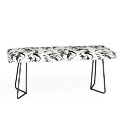 Schatzi Brown Sharky Bench - Deny Designs White/black -Ottomans Official Shop unnamed file 3085