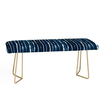 Ninola Design Navy Ink Striped Bench - Deny Designs Blue/black 4 Ninola Design Navy Ink Striped Bench - Deny Designs Blue/black - Image 2