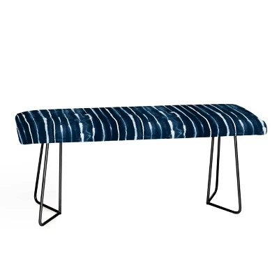 Ninola Design Navy Ink Striped Bench - Deny Designs Blue/black 5 Ninola Design Navy Ink Striped Bench - Deny Designs Blue/black - Image 3