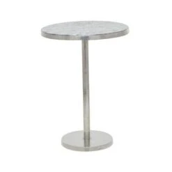 Contemporary Aluminum Accent Table - Olivia & May Silver -Ottomans Official Shop unnamed file 313