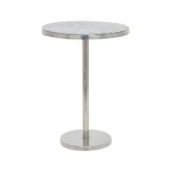Contemporary Aluminum Accent Table - Olivia & May Silver -Ottomans Official Shop unnamed file 315