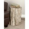 Olivia & May Eclectic Tree Trunk Inspired Foot Stool Silver - Olivia & May -Ottomans Official Shop unnamed file 317