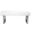 Amanda Faux Leather Bench White - Armen Living -Ottomans Official Shop unnamed file 3196