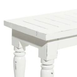 Olivia & May Farmhouse Long Wood Bench White - Olivia & May 8 Olivia & May Farmhouse Long Wood Bench White - Olivia & May -Ottomans Official Shop unnamed file 3229