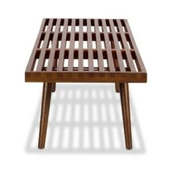 Poly & Bark Michel Industrial Bench Dark Walnut - Poly & Bark -Ottomans Official Shop unnamed file 3246