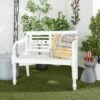 Olivia & May Farmhouse Mahogany Bench White - Olivia & May -Ottomans Official Shop unnamed file 3252