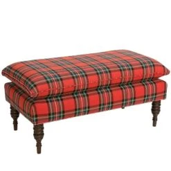 Pillowtop Bench - Skyline Furniture Blue