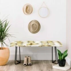 Marta Barragan Camarasa Golden Palms Bench - Deny Designs