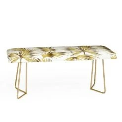 Marta Barragan Camarasa Golden Palms Bench - Deny Designs -Ottomans Official Shop unnamed file 3288