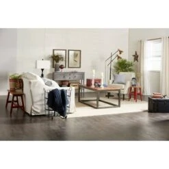 Farmhouse Wood Stool - Olivia & May White -Ottomans Official Shop unnamed file 340