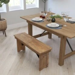 Merrick Lane Antique Solid Pine Folding Farmhouse Style Bench 9 Merrick Lane Antique Solid Pine Folding Farmhouse Style Bench -Ottomans Official Shop unnamed file 3403