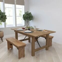 Merrick Lane Antique Solid Pine Folding Farmhouse Style Bench 10 Merrick Lane Antique Solid Pine Folding Farmhouse Style Bench -Ottomans Official Shop unnamed file 3404