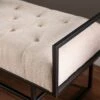 Tedges Upholstered Bench Beige/Gray - Aiden Lane -Ottomans Official Shop unnamed file 3419