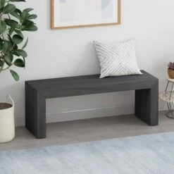 Palston Farmhouse Dining Bench - Christopher Knight Home Light Gray
