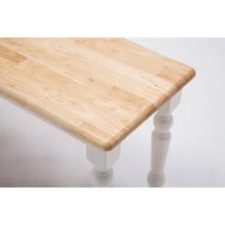 Farmhouse Dining Bench Wood/White/Natural - Boraam -Ottomans Official Shop unnamed file 3489