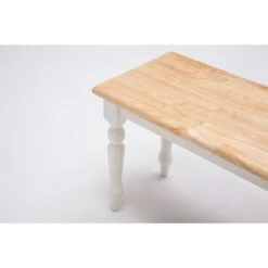 Farmhouse Dining Bench Wood/White/Natural - Boraam -Ottomans Official Shop unnamed file 3490